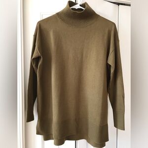 Olive Mockneck Sweater
